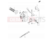 49 - LEFT HANDLE LEVER - Suzuki TS125ER Z (1982)