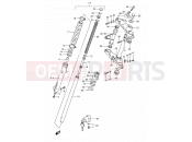 56A - FRONT FORK (MODEL L/N P09) - Suzuki TS125ER Z (1982)
