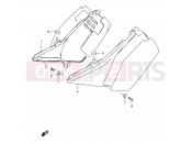 SUZUKI TS125ER L (1990) 44B - FRAME COVER (MODEL R P31)