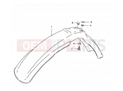 SUZUKI TS125ERC N (1992) 46B - FRONT FENDER (MODEL R P31)