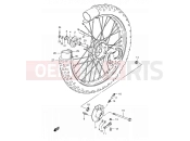 SUZUKI TS125ERC N (1992) 57 - FRONT WHEEL