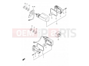 SUZUKI TS125ERC R (1994) 26 - TURN SIGNAL LAMP (E09, E95, MODEL L P09)