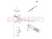 SUZUKI TS185ER X (1999) 31 - RIGHT HANDLE LEVER