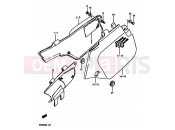 SUZUKI TS250X H (1987) 39 - FRAME COVER (MODEL E/G/H)