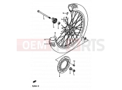 SUZUKI TS250X H (1987) 45 - FRONT WHEEL