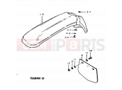 SUZUKI TS50ERKD X (1999) 55 - FRONT FENDER