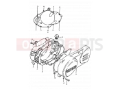 SUZUKI TS50ERKDB D (1983) 3 - CRANKCASE COVER