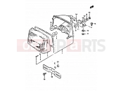 SUZUKI XN85 D (1983) (650) 38 - REAR COMBINATION LAMP (E02, E04, E21)
